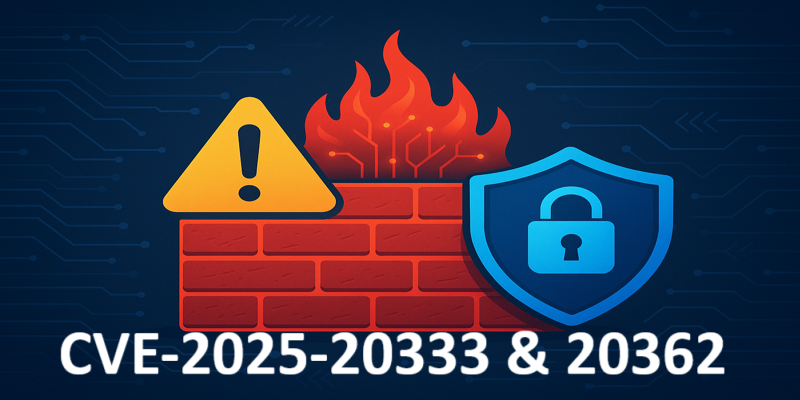 Network firewall with warning exclamation mark and security shield